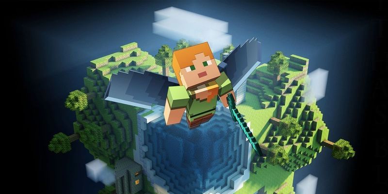 Minecraft: Elytra ve Domuzlar Kullanılarak Oluşturulan Airborne Ride Share