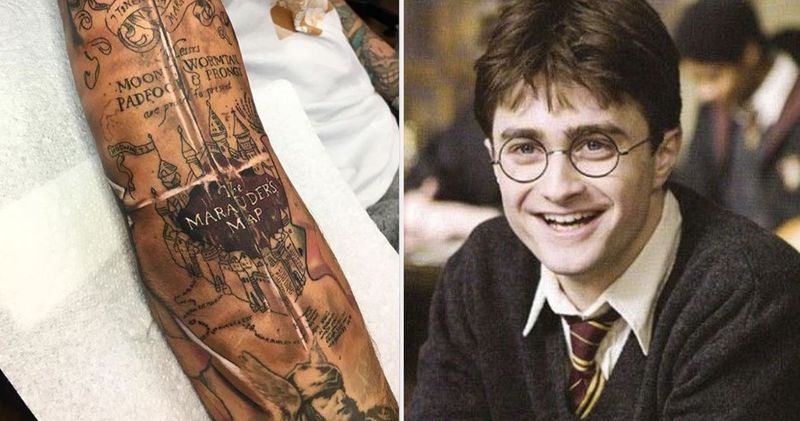 Harry Potter: 10 Çapulcu Haritası Dövmesi Sadık Hayranların Seveceği
